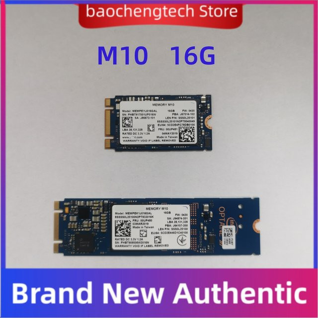 Intel M10 NVMe M.2 SSD 16 GB mit 2280 und 2242 Formfaktor für Laptops - Bild 1