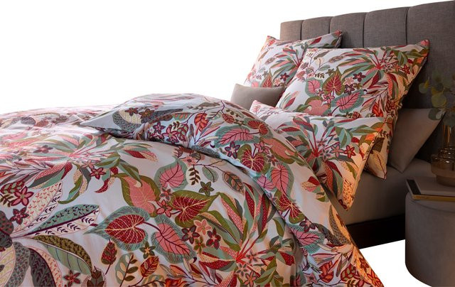 Irisette Bettwäsche Floral Nature aus Baumwolle mit Reißverschluss, Multicolour, B/H: 155 x 220 cm - Bild 1