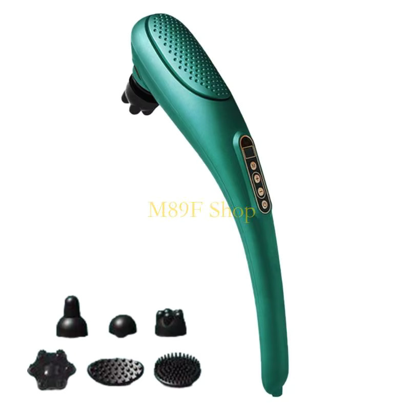 M89F Handheld Massage Hammer, Körpermassager, Unisex, Weiß-Grün - Bild 1