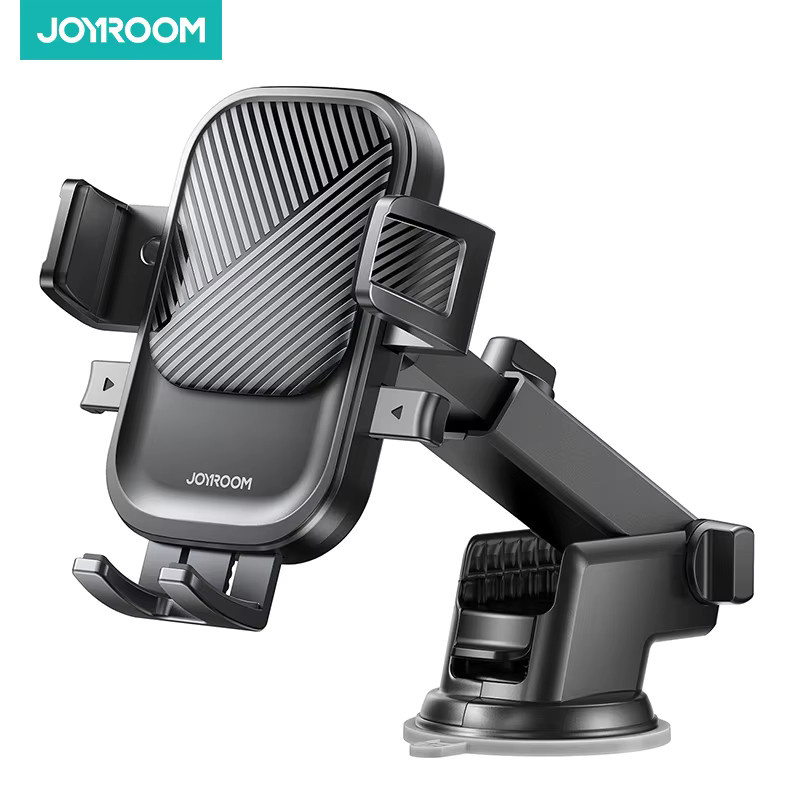 Joyroom Universal-Autohalterung für dein Smartphone mit Saugnapfbasis für Armaturenbrett, Schwarz - Bild 6