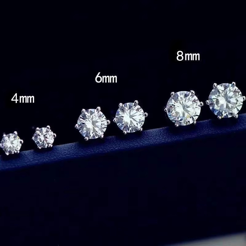 AITERNITY Ohrstecker, 925 Silber, Moissanit, Damen - Bild 4
