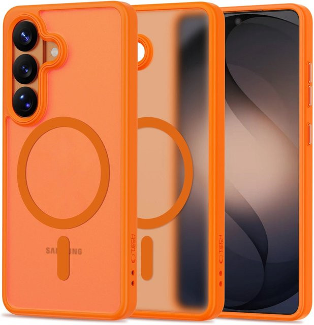 Tech-Protect MagSafe Hülle für Samsung Galaxy S26 in Mattes Orange - Bild 1