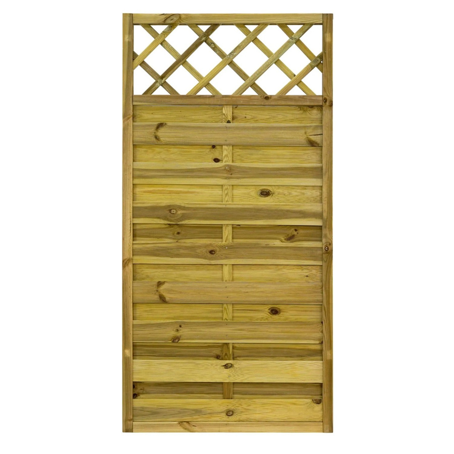 GartenLand Dichtzaun VARIO Gerade mit Rankgitter aus Kiefer Holz in Grün, B/H: 90 x 180 cm, kesseldruckimprägniert und blickdicht - Bild 2