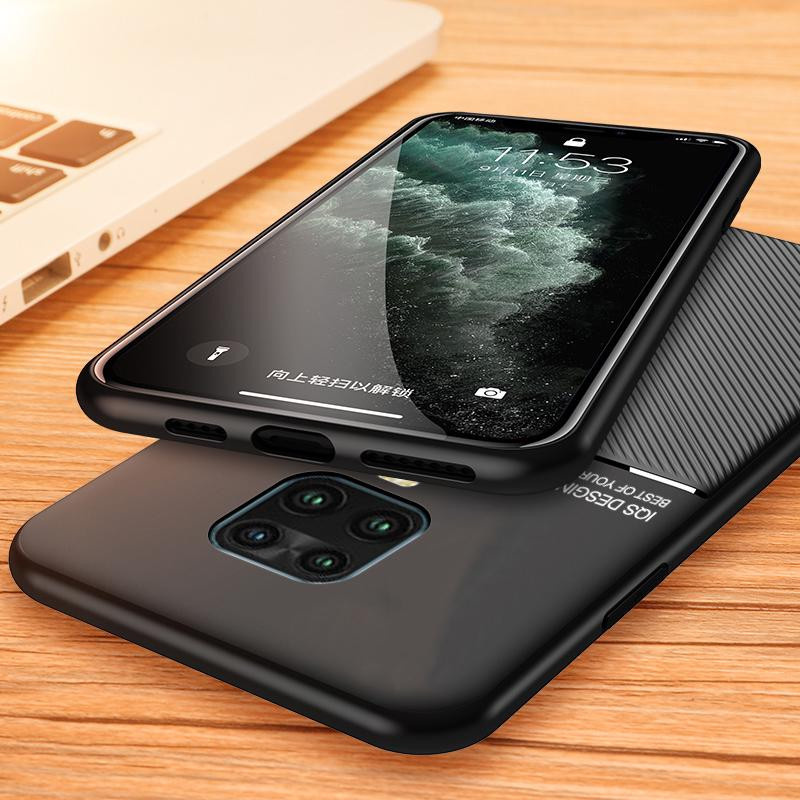 Magnetische Lederhülle für Xiaomi Redmi Note 9 Pro / Note 9S / Note 9 Pro Max mit weichem Rahmen in Schwarz, Blau, Grün oder Rot - Bild 1