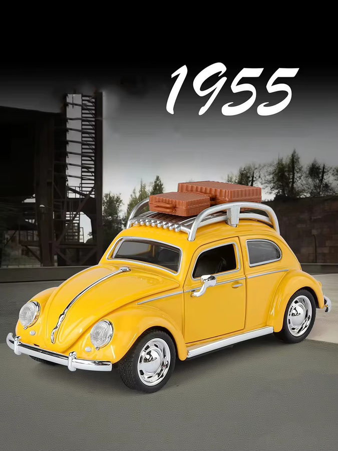 MAKEDA Käfer 1955 GSR, Modell Spielzeug, 1:32, Metall, mit Licht und Sound - Bild 4