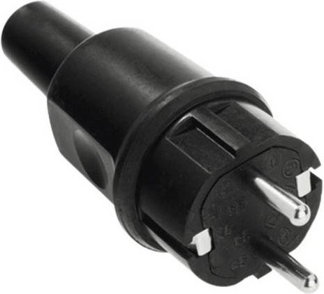 Bachmann Vollgummistecker 913.173 in Schwarz, montierbar - Bild 1