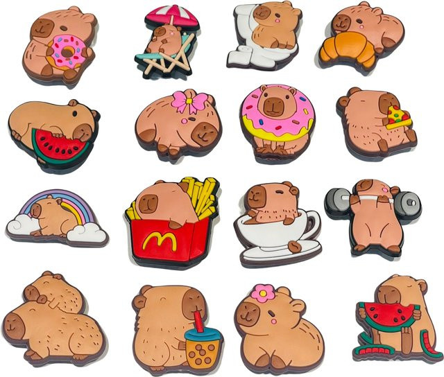 Happye&TiTi Charms Capybara, PVC, Unisex - Bild 1