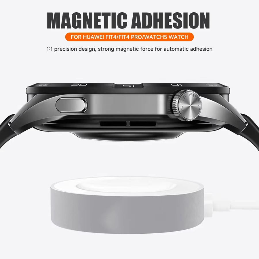 CAOWTAN Ladegerät für Huawei Watch, magnetisch, kabellos, Metallbasis, weiß - Bild 2