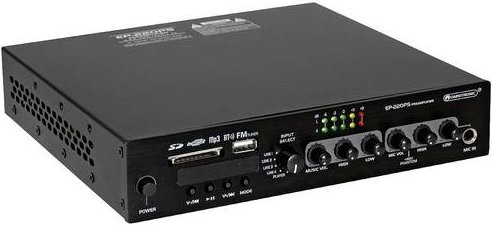 Omnitronic EP-220PS ELA-Vorverstärker mit Bluetooth in Schwarz - Bild 1
