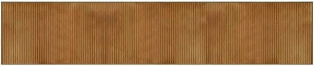 vidaXL Teppich Rechteckig Braun aus Bambus und Polypropylen B: 60 cm, L: 300 cm - Bild 1