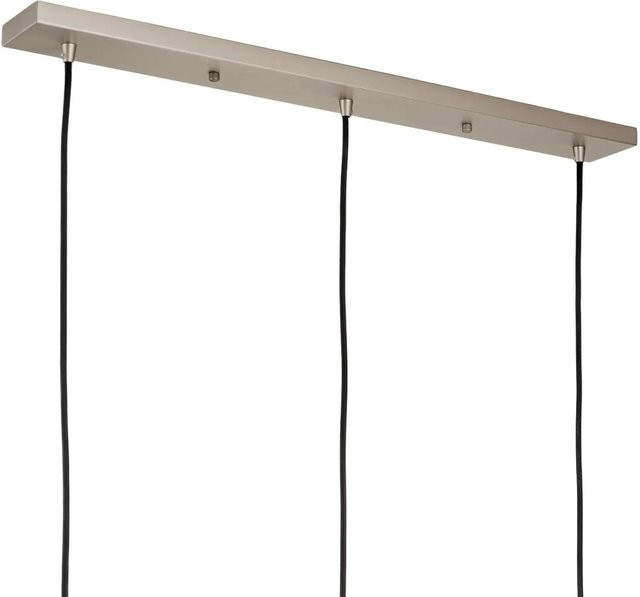 Orion Lightstyle Deckenbaldachin mit 3 Auslässen in Silber, Durchmesser: 70 cm, Tiefe: 8 cm - Bild 1