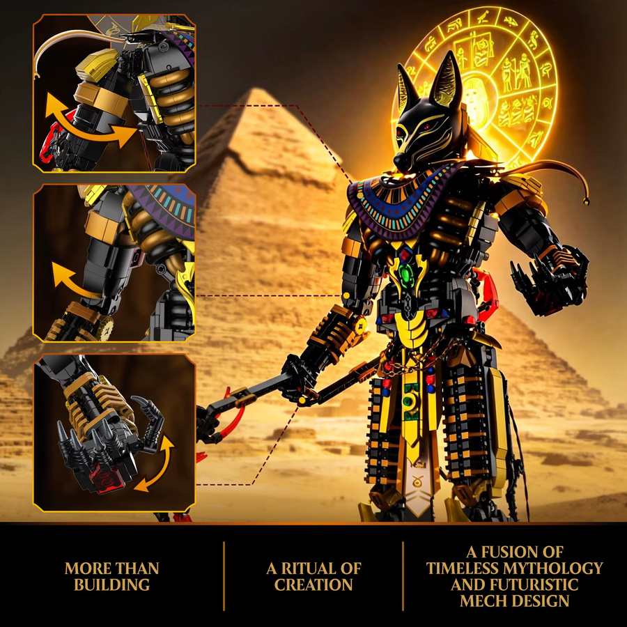 JAKI Anubis Baustein-Set, Fantasy, mit Beleuchtung, ab 14 Jahren - Bild 3