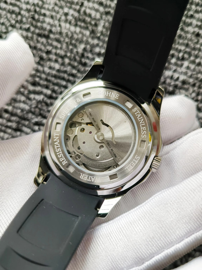 Specht&Söhne Armbanduhr, Automatik, Edelstahl, Roségold, Kautschuk, Herren - Bild 3
