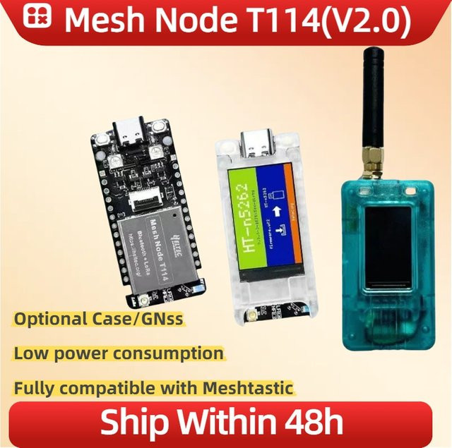 Heltec Mesh Node T114 V2.0 Meshtastic GNSS Tracker mit SX1262 LoRaWAN, Bluetooth und GPS für Arduino und BLE Positionierung - Bild 1