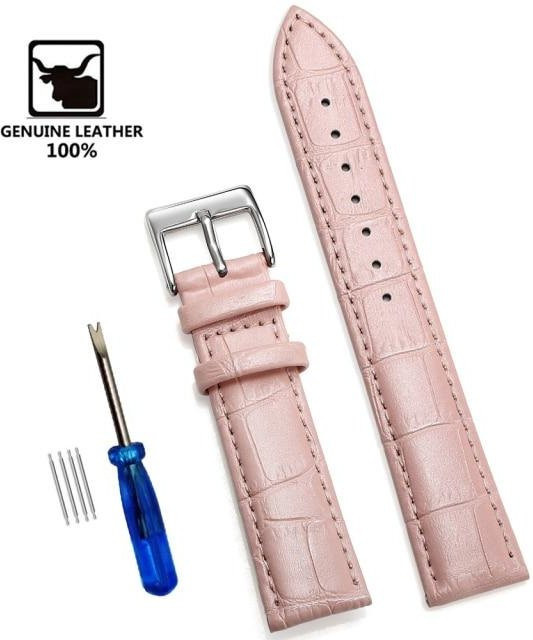 Ka Chen Muxi Uhrenarmband Leder, Weiß, 24 mm, Herren - Bild 1