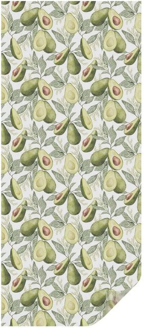 Tulup Fensterfolie Avocadoblätter Sichtschutz Milchglasfolie Blickdicht Grün B: 50 cm, H: 116 cm - Bild 1