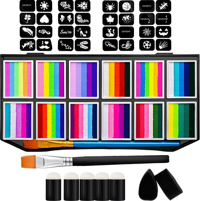 EYIR Gesichts- und Körperfarbenpalette, 65 Farben, Unisex - Bild 1