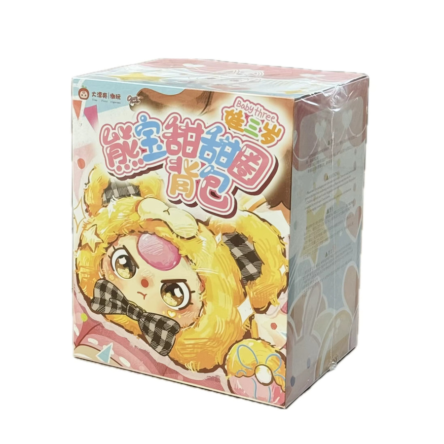 52TOYS Baby Three Little Bear Donut Series Plüschrucksack, Blind Box, Aufbewahrungstasche - Bild 2
