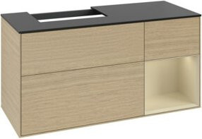 V&B Waschtischunterschrank Finion in Beige lackiert, Breite: 120 cm, Tiefe: 50,1 cm, Höhe: 50,1 cm - Bild 1