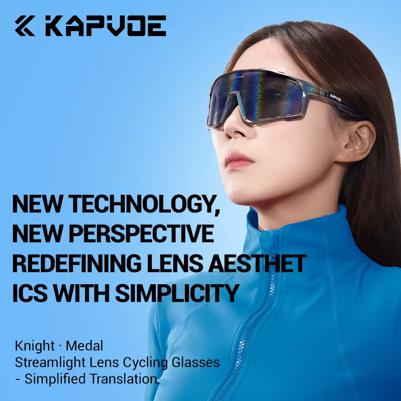 Kapvoe Sportsonnenbrille, Unisex, Vollrand, Kunststoff - Bild 2