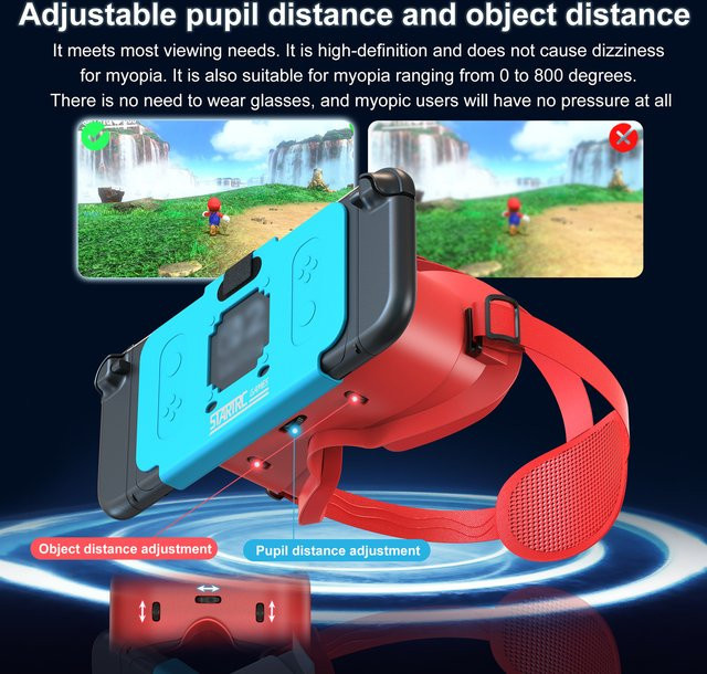 DROXUANK NS2 VR-Headset für Nintendo Switch 2, 3D Virtual Reality Brille und Spielekonsolen-Zubehör - Bild 1