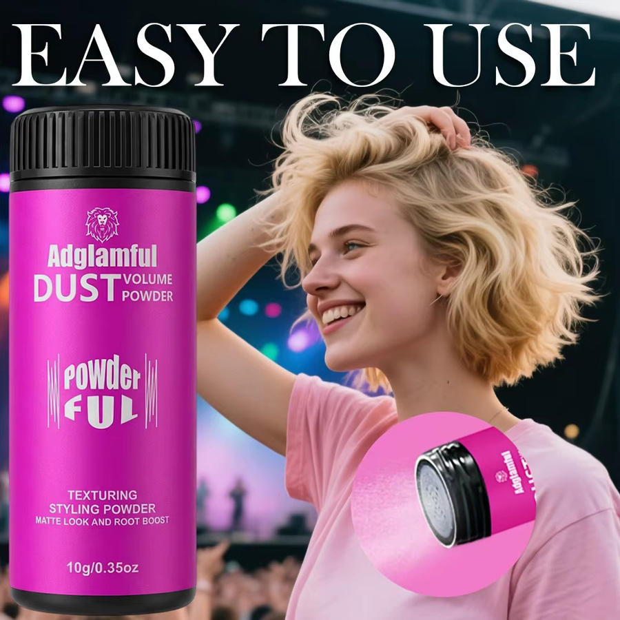Adglamful Haar-Volumenpuder, 10g, Unisex, für fettiges Haar - Bild 4