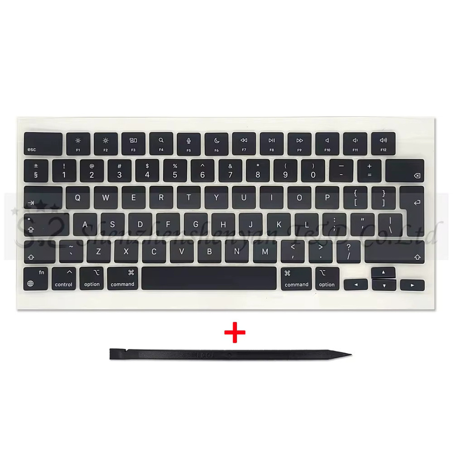 Apple Tastenkappen für MacBook Air Retina 13.6 Zoll Modelle a3113 und a3114 in Schwarz zur Tastaturreparatur - Bild 3