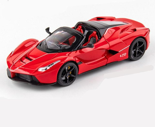 Linyi toy car Laferraris Offenes Sportwagenmodell, 1:24, Metall, mit Licht und Ton, ab 18 Jahre - Bild 1