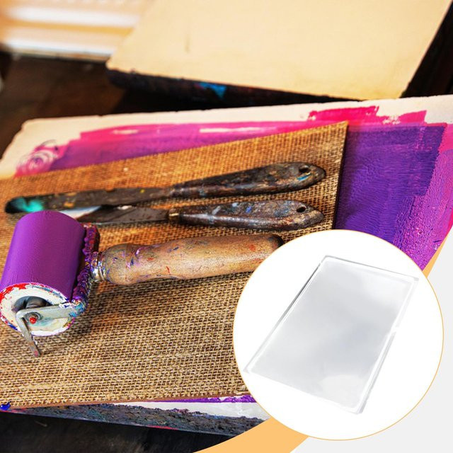 Sharprepublic Gel-Druckplatte A5 Premium in Transparent für Scrapbooking und Kunsthandwerk - Bild 1