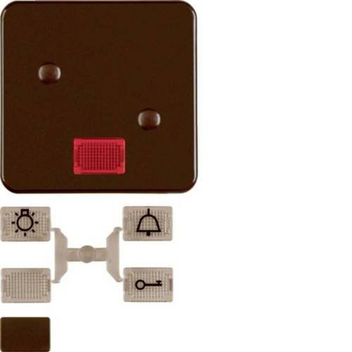 Hager Wippe Braun glänzend IP44 Aufputz Schalter WWW1339BR - Bild 1