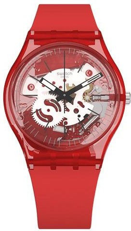 Swatch Armbanduhr, Quarz, Kunststoffgehäuse, 34 mm, Silikonarmband, Unisex - Bild 1