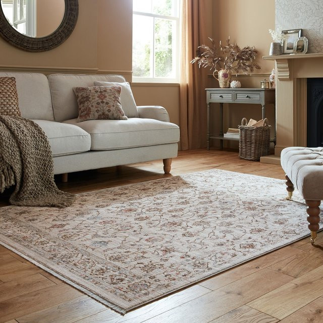 Orient Teppich Kadima Design in Beige-Bunt mit floralem Muster, B/B: 120 x 170 cm - Bild 1