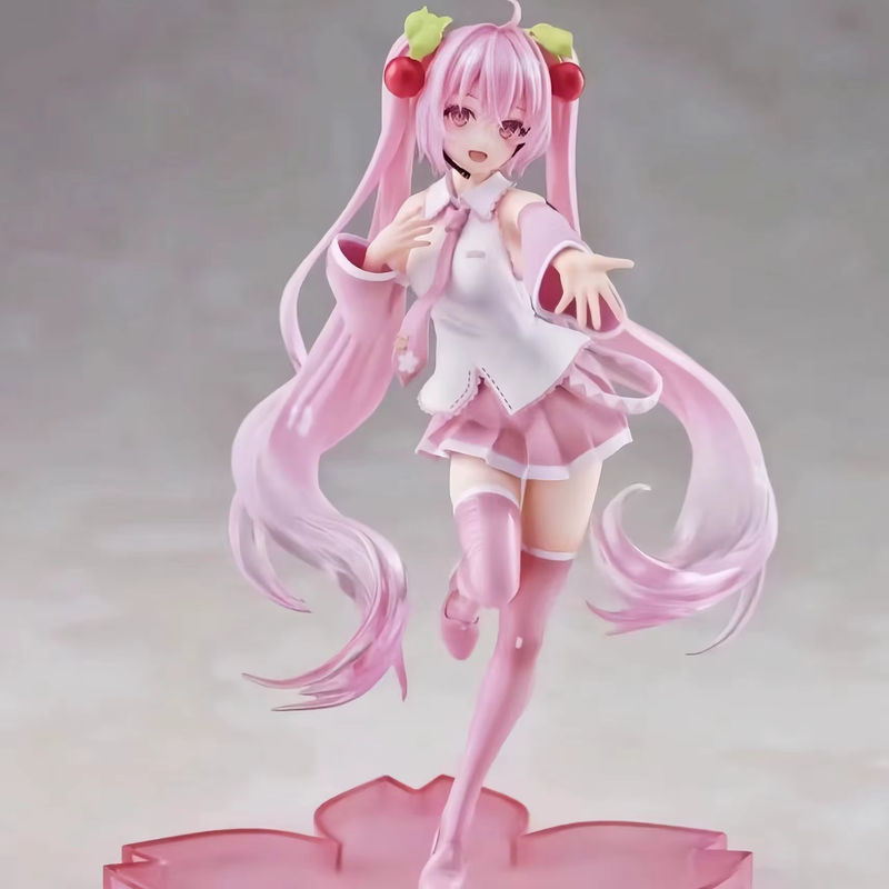 Bandai Hatsune Miku Anime Figur Sakura Märchen Wunderland in Rosa, Höhe: 21 cm - Bild 2