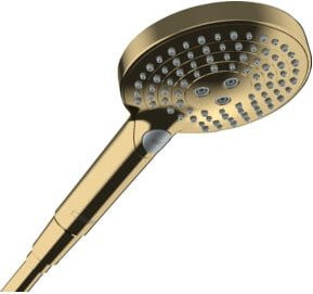 Hansgrohe Raindance Select S 120 EcoSmart Duschkopf in Gold mit 3 Strahlarten und Anti-Kalk-Funktion, Durchmesser: 120 mm - Bild 1
