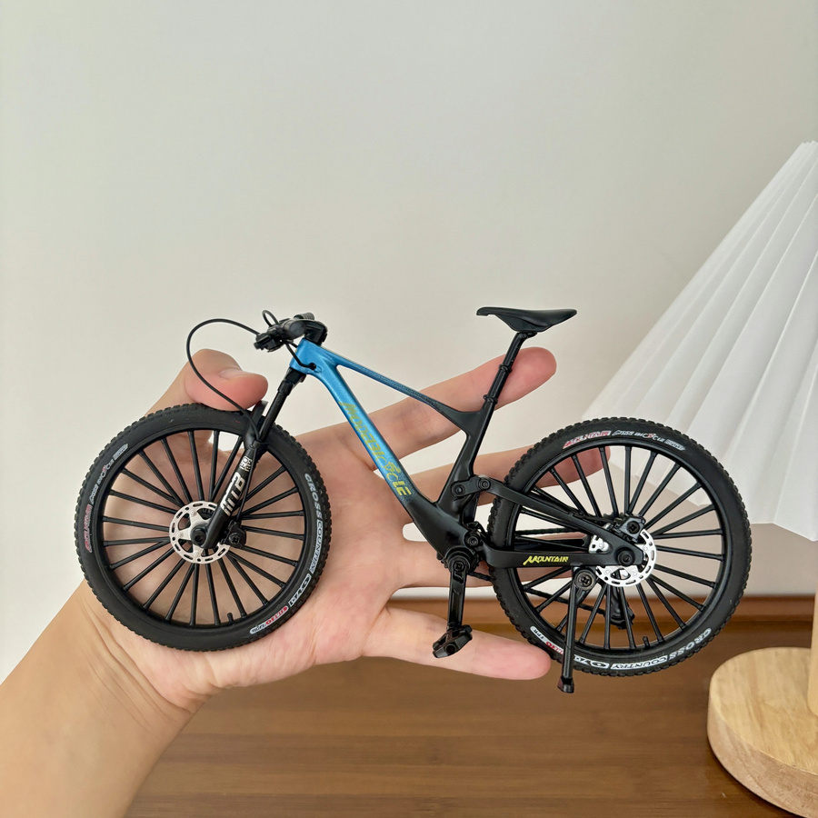 YJLETOY Modell-Legierungsfahrrad, Druckguss-Mountainbike, 1:8, Metall, ab 14 Jahre - Bild 1