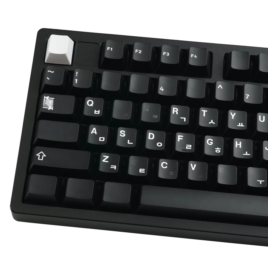 XVX Tastenkappen im Cherry Profile aus PBT mit Double Shot Technologie für mechanische Gaming-Tastaturen, Schwarz und Beige, 133 Tasten - Bild 3