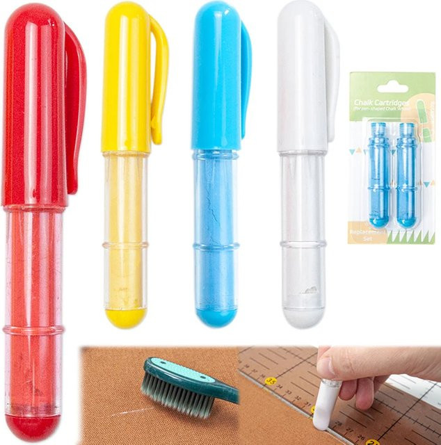 Löschbare Stoffkreide in Weiß für Schneidermarkierungen, Kleidungsmuster und Patchwork - Bild 1