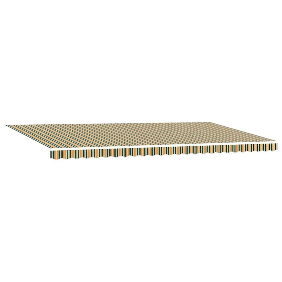 vidaXL Markisenersatzstoff aus Polyester in Grün und Gelb, B: 580 cm, H: 295 cm - Bild 2