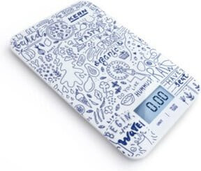 KERN Digitale Design-Küchenwaage mit Glasoberfläche in Weiß - Bild 1