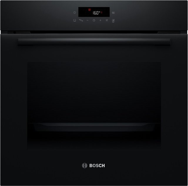 Bosch Einbaubackofen HBA572BB4 Serie 2 in Schwarz mit 71 l Volumen, Pyrolyse-Selbstreinigung, Rapid Preheat und Energieeffizienzklasse A+ - Bild 1