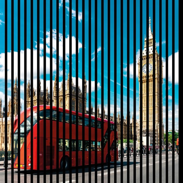 FN Acustico Akustikplatte London Bunt aus PET und MDF, B/H/T: 113,3 x 19 x 119,5 cm - Bild 1