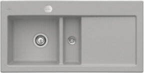 Villeroy & Boch Spüle Subway 60 Ceramic in Fossil mit Ablaufgarnitur und Exzenter, Breite: 60 cm - Bild 1