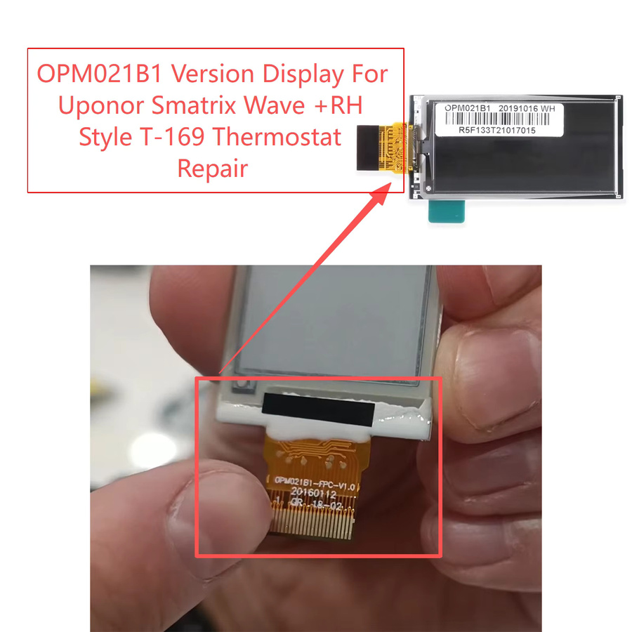 Uponor Smatrix Wave Display OPM021B1 Version E in Weiß für RH Style T-169 Thermostatreparatur - Bild 2
