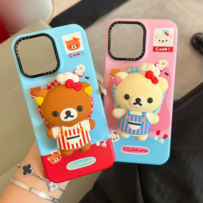 Potdemiel Rilakkuma Bär MagSafe Magnetischer Griptok Telefonständer für iPhone mit faltbarer Funktion - Bild 3