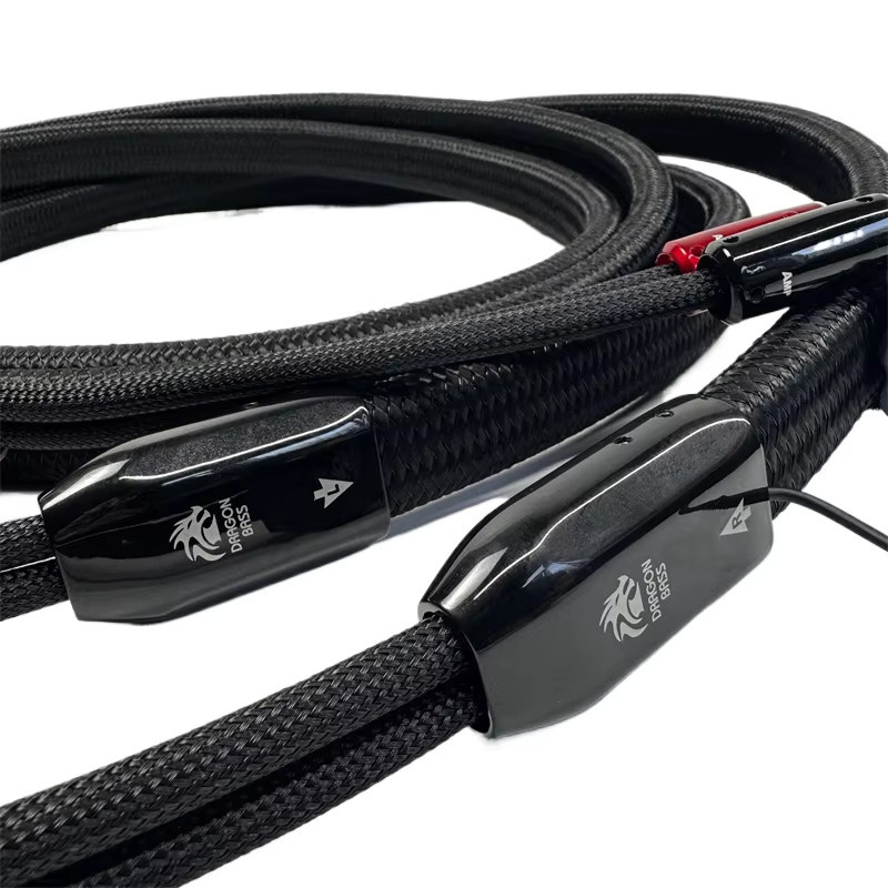 Xangsane Hi-End Dragon Lautsprecherkabel Zero Full-Range und Bass HiFi Audio Verstärkerkabel in Schwarz - Bild 2