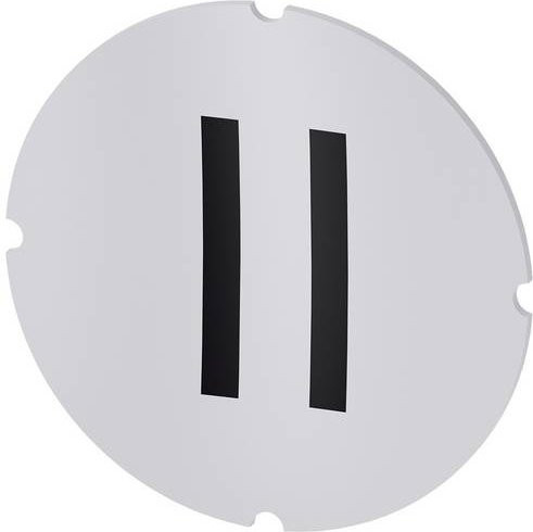 Siemens Einlegeschild 3SU1900-0AB71-0QC0 aus Kunststoff, 10 Stück, Schwarz und Weiß - Bild 1