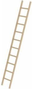 MUNK Holz-Anlegeleiter mit 10 Sprossen in Beige - Bild 1