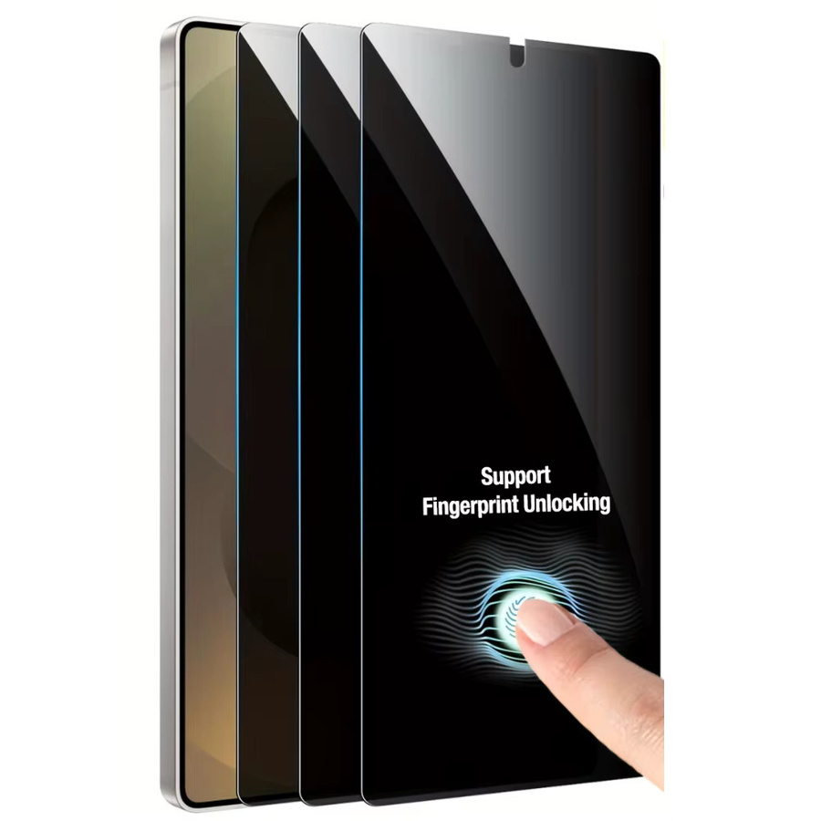 NNBILI 3er-Pack Sichtschutz Panzerglas für Samsung Galaxy S26, S26Plus, S26Edge und S26 Ultra, transparent, kompatibel mit Fingerabdruck-Entsperrung - Bild 5