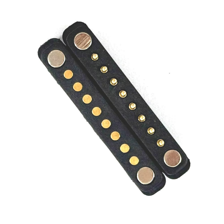 LAJQTAO Magnetischer Pogo-Pin-Stecker DC Federbelastete Buchse Gerade, Schwarz - Bild 3