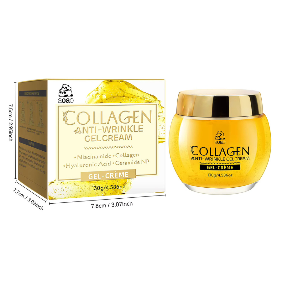 aoao Kollagen-Gel-Creme mit Retinol und Hyaluronsäure, Gesicht - Bild 2